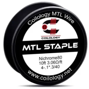 10ft Coilology Ni80 MTL Staple Spool Wire