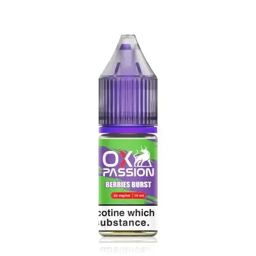 10x Berries Burst OXVA Ox Passion Nic Salt 10ML E-Liquid