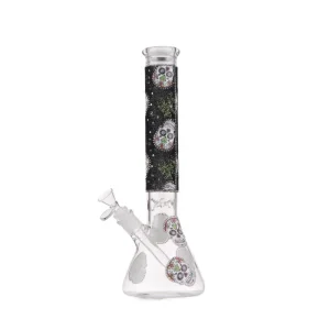 14″ Skull Bloom Beaker