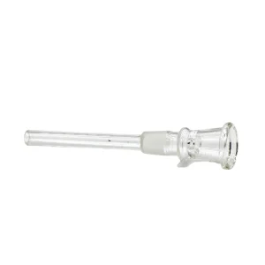 4" Glass Downstem With Glass Bowl
