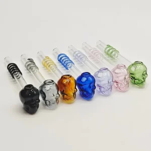 5″ Coloured Skull Oil Burner Pipe
