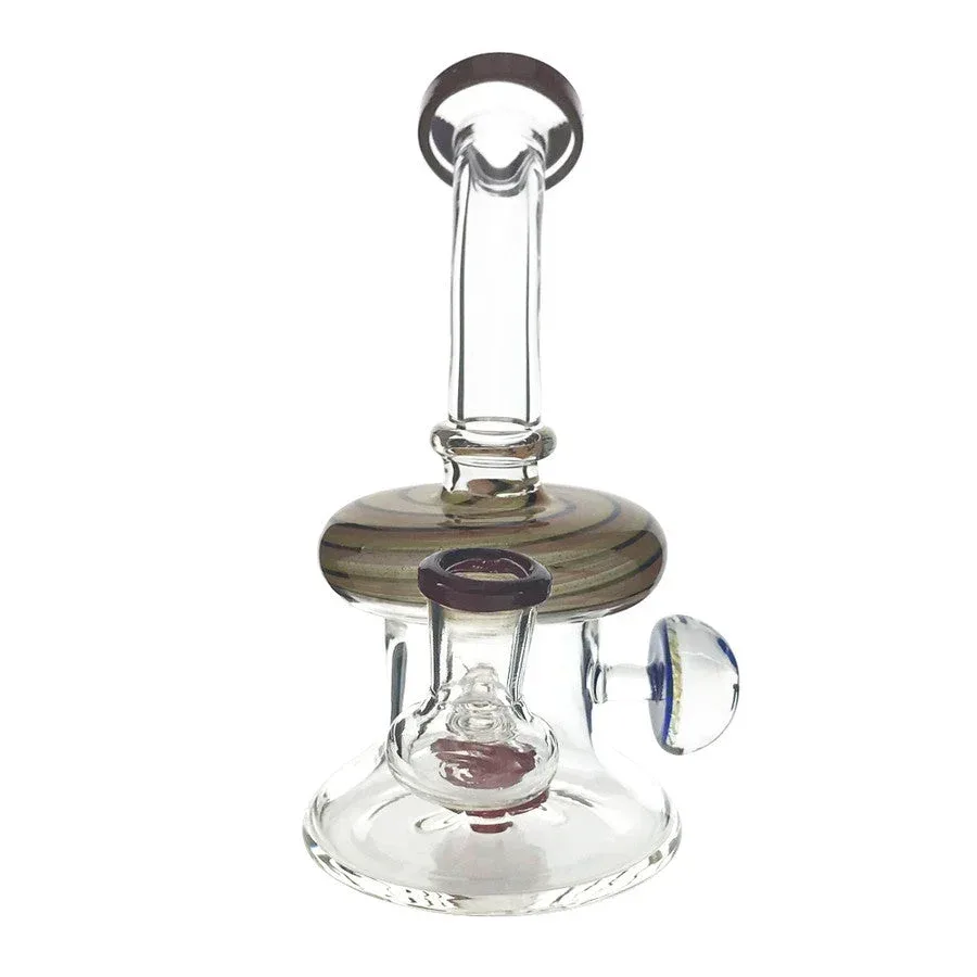 7.5" Dab Rig with Colour Swirl Accents - Image 2