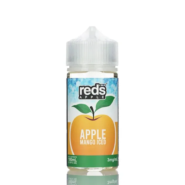 7 Daze – Reds Apple ICED eJuice Mango – 100ml - Image 2