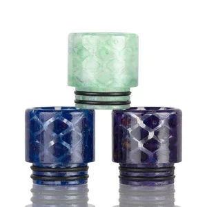 810 Clear Snakeskin Resin Drip Tip