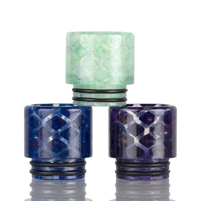 810 Clear Snakeskin Resin Drip Tip
