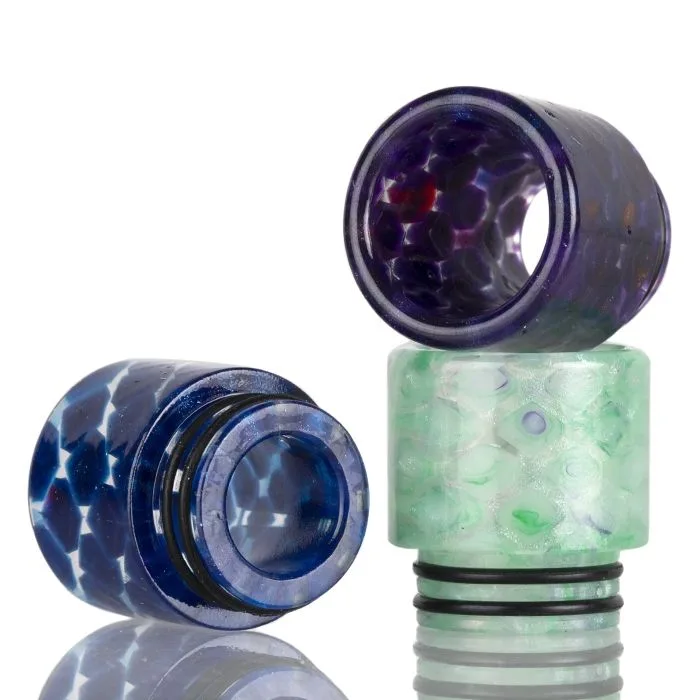 810 Clear Snakeskin Resin Drip Tip - Image 2