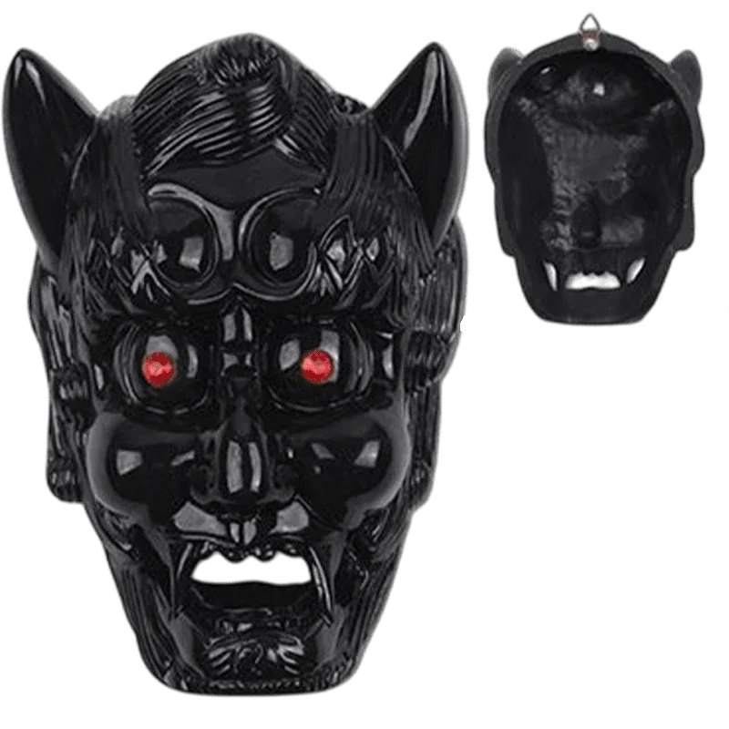 9″x6.5″ Demon Face Sai Holder - Black
