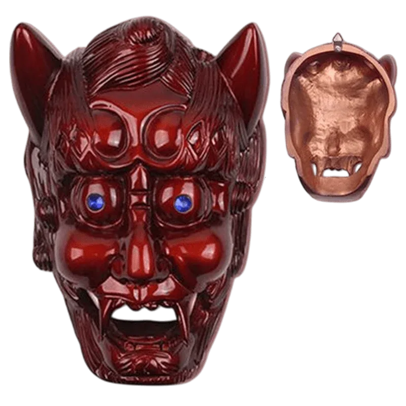 9″x6.5″ Demon Face Sai Holder - Red