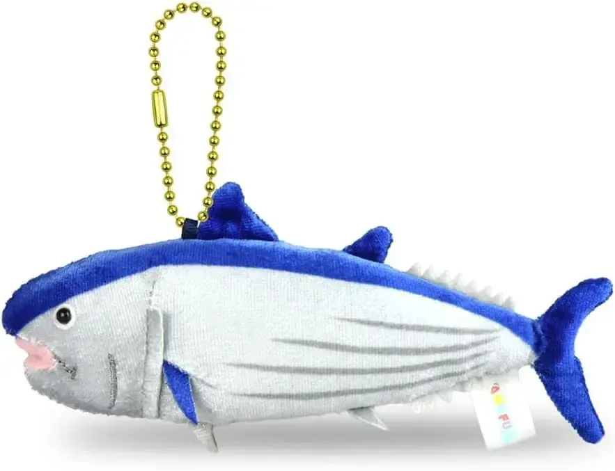 Amuse Ocean World Skipjack Indigo Plush Figure Keyring Toy