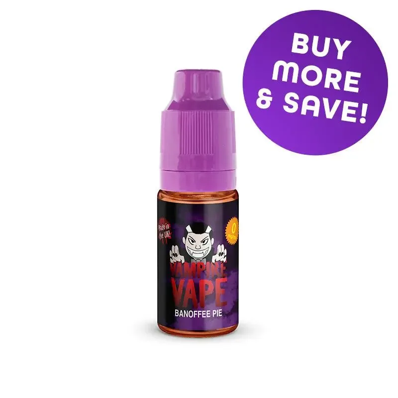 Banoffee Pie Freebase Vape Juice 10ml | Vampire Vape