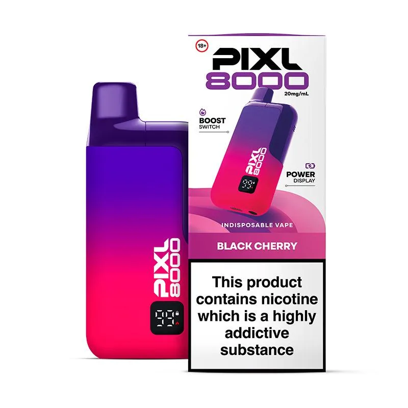 Black Cherry Pixl 8000 Refillable Pod Kit