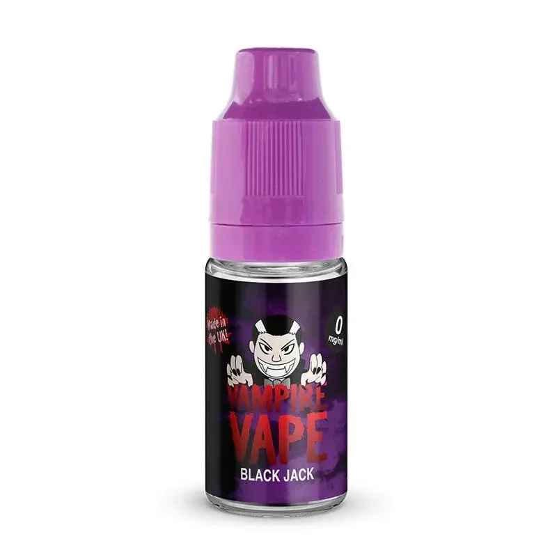 Black Jack Freebase Vape Juice 10ml | Vampire Vape - Image 2