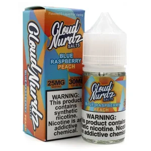 Blue Raspberry Peach - 25mg - Cloud Nurdz Salts - 30mL