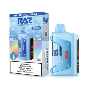 Blue Raz Gum - RAZ Vue 50K Disposable Vape Kit
