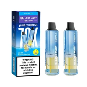 Blue Raz Ice Lost Mary NERA Vape Pod 70000 Puffs Vape