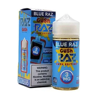 Blue Razz Gush - 3mg - Pod Juice X RAZ - 100mL