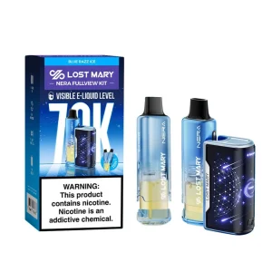 Blue Razz Ice Lost Mary NERA Fullview Kit 70000 Puffs Vape