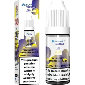 Blueberry raspberry lemon Hayati Pro Max Nic Salts e-liquid 10ml