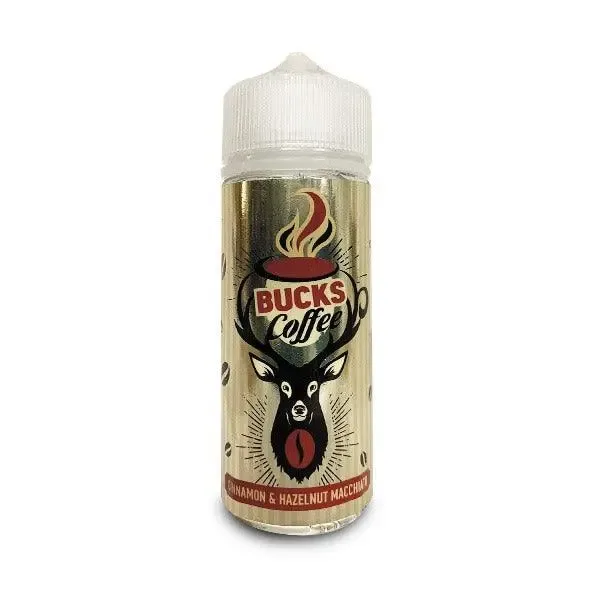 CINNAMON & HAZELNUT MACCHIATO E-LIQUID BY BUCKS COFFEE