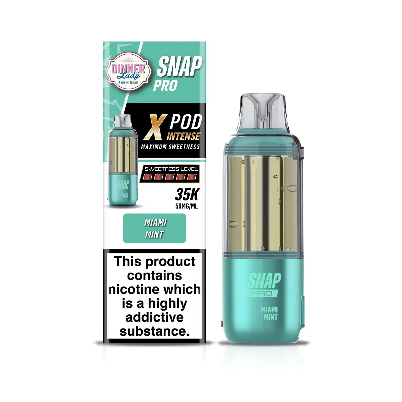 Dinner Lady Snap Pro Intense 35K Replacement Pod Cartridge – 1PK - Image 2