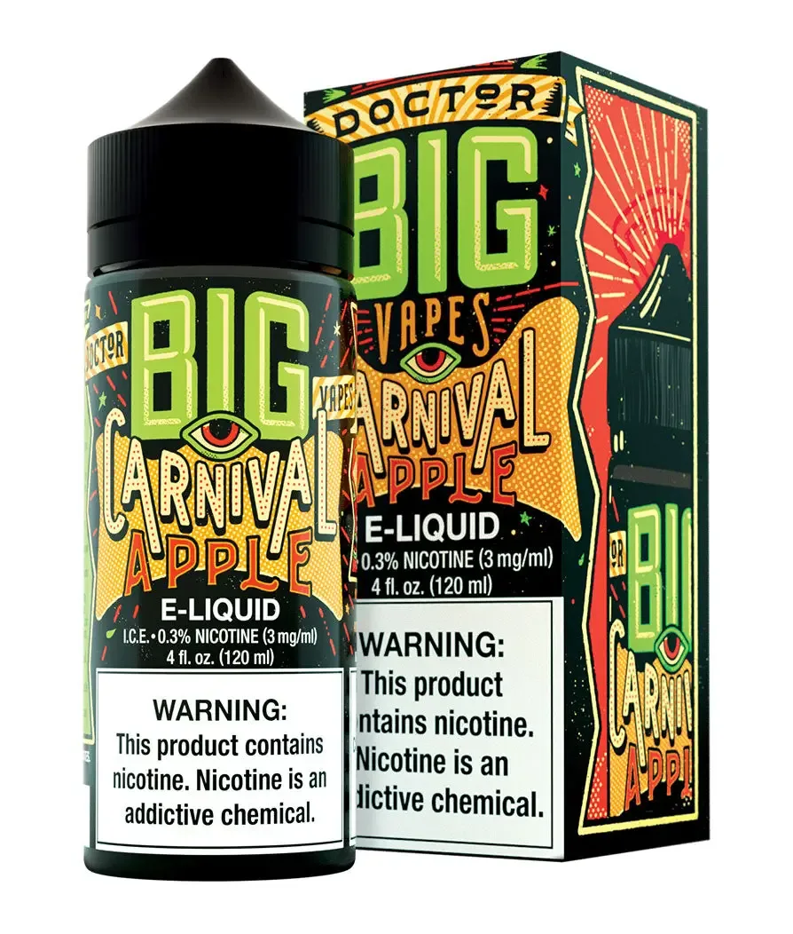 DOCTOR BIG VAPES by BIG BOTTLE Co – Carnival Apple – 120ML E-Liquid