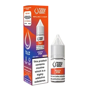 Fizzy Pop Pukka Juice 5000+ Nic Salt E-Liquid - 10ml, 10mg/20mg, Pack of 10