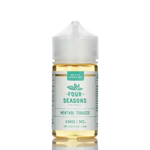 Four Seasons E-liquids – Menthol Tobacco- 60ml - Image 2