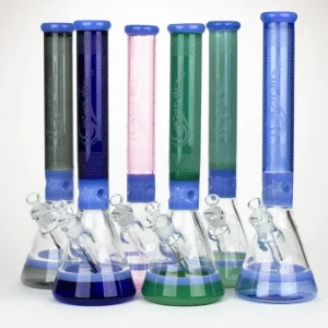 Genie 17" Sandblasted Artwork Bong