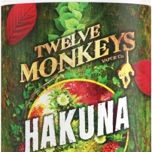 Hakuna Twelve Monkeys 100ml Shortfill 0mg Nicotine Vape Juice – Fresh Flavours