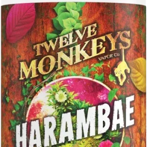 Harambae Twelve Monkeys 100ml Shortfill 0mg Nicotine Vape Juice – Fresh Flavours