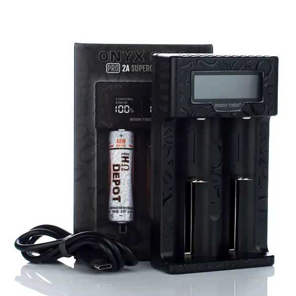 Hohm Tech Onyx Ohm 2A Matrix Display Battery Charger – 2 Bay - Image 2