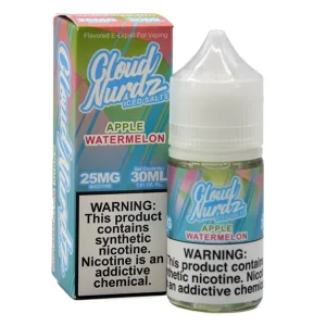 ICED Apple Watermelon - 25mg - Cloud Nurdz Salts - 30mL