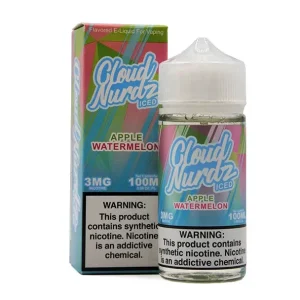 ICED Apple Watermelon - 3mg - Cloud Nurdz - 100mL