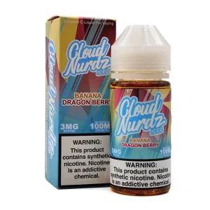 ICED Banana Dragonberry - 3mg - Cloud Nurdz - 100mL