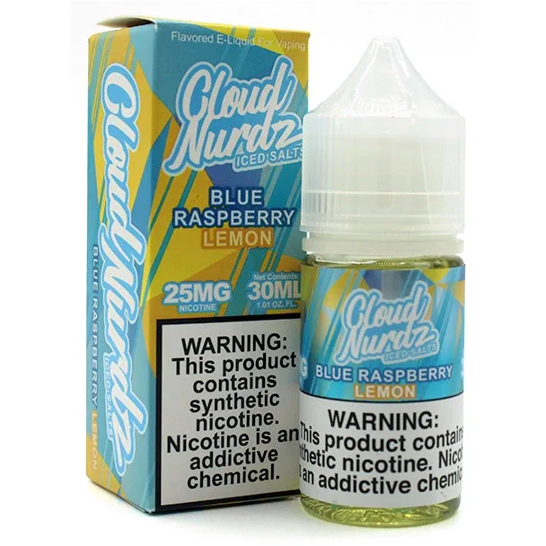 ICED Blue Raspberry Lemon - 25mg - Cloud Nurdz Salts - 30mL