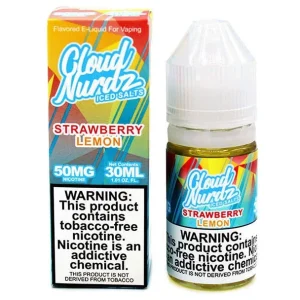 ICED Strawberry Lemon - 25mg - Cloud Nurdz Salts - 30mL