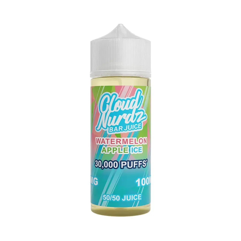Iced Watermelon Apple 100ml Shortfill by Cloud Nurdz