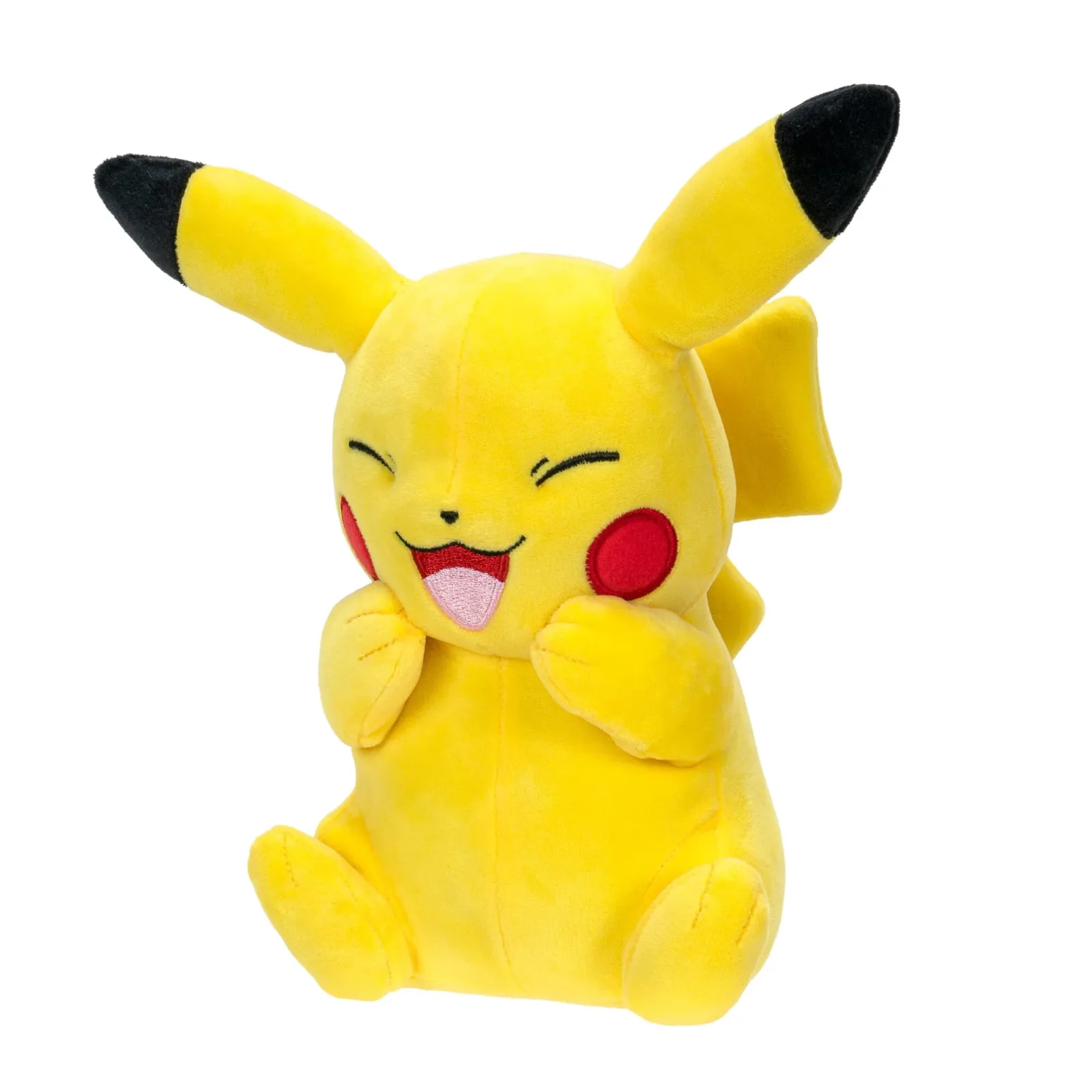 Jazzwares Pokemon 8-Inch Laughing Pikachu Plush Toy for Kids and Collectors - Image 2