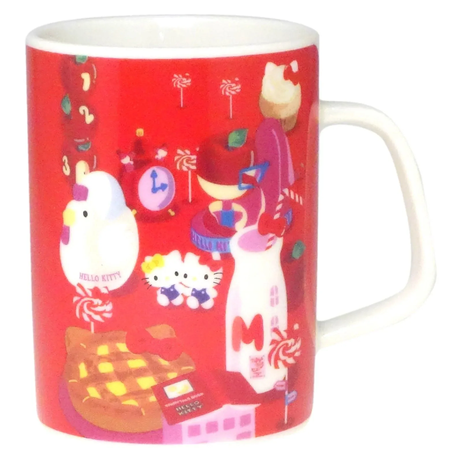 Kanesho Pottery Hello Kitty 50th Anniversary Mug 230ml Microwave Safe Japan