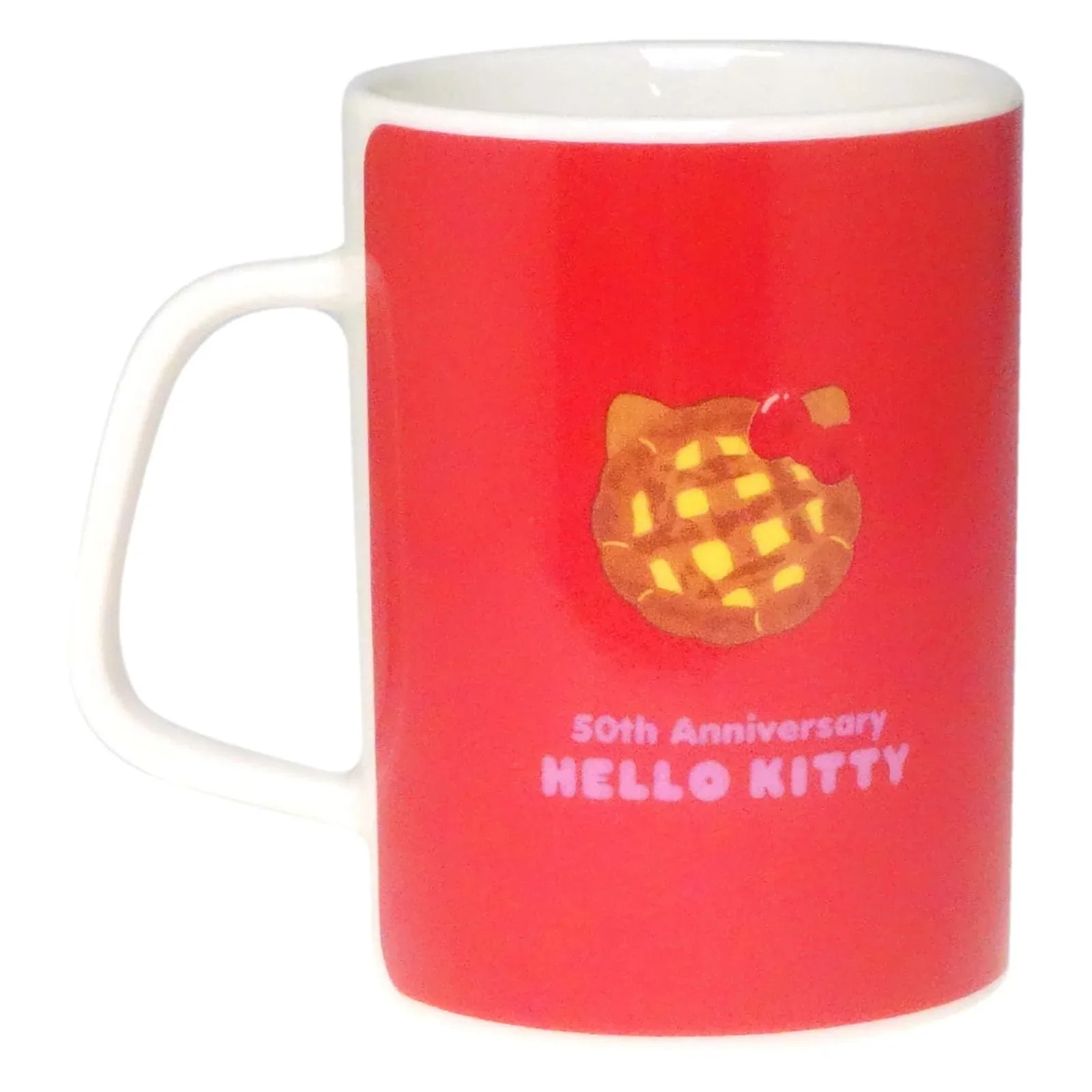 Kanesho Pottery Hello Kitty 50th Anniversary Mug 230ml Microwave Safe Japan - Image 2