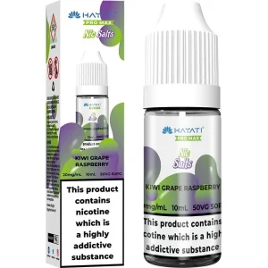Kiwi grape raspberry Hayati Pro Max Nic Salts e-liquid 10ml