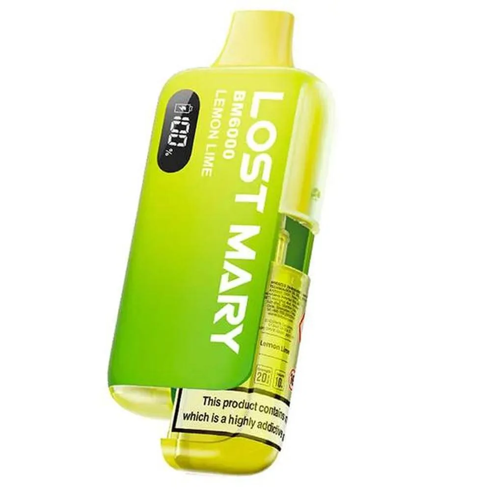 Lemon Lime Lost Mary BM6000 Refillable Pod Kit
