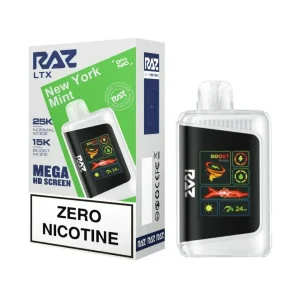 New York Mint - RAZ LTX DC25000 Disposable Zero Nicotine Vape