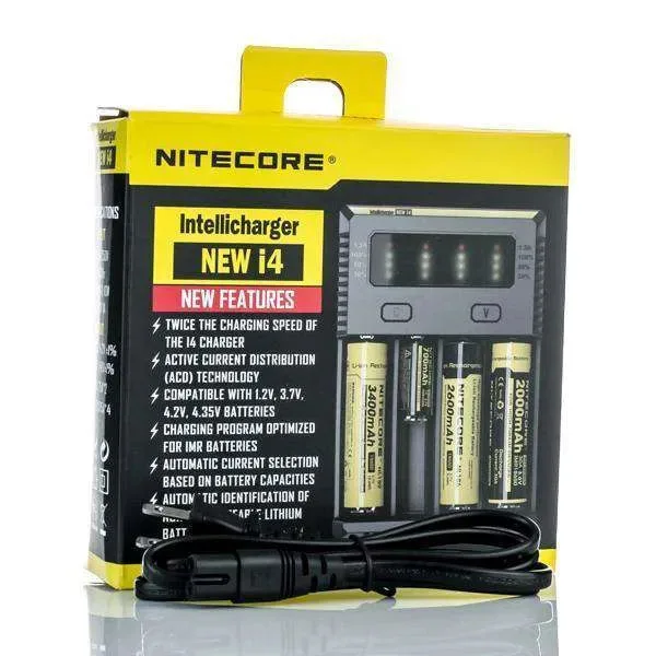 Nitecore New i4 Intellicharger Battery Charger – Four Bay - Image 2