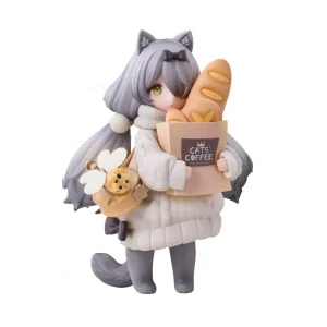 Original DLC Series Tea Time Cats Customer Cat Bread House Ribose