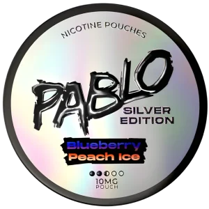 Pablo Silver Edition Blueberry Peach Ice 10mg Nicotine Pouches (5 Pack)