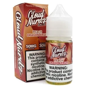 Peach Dragonfruit - 50mg - Cloud Nurdz Salts - 30mL