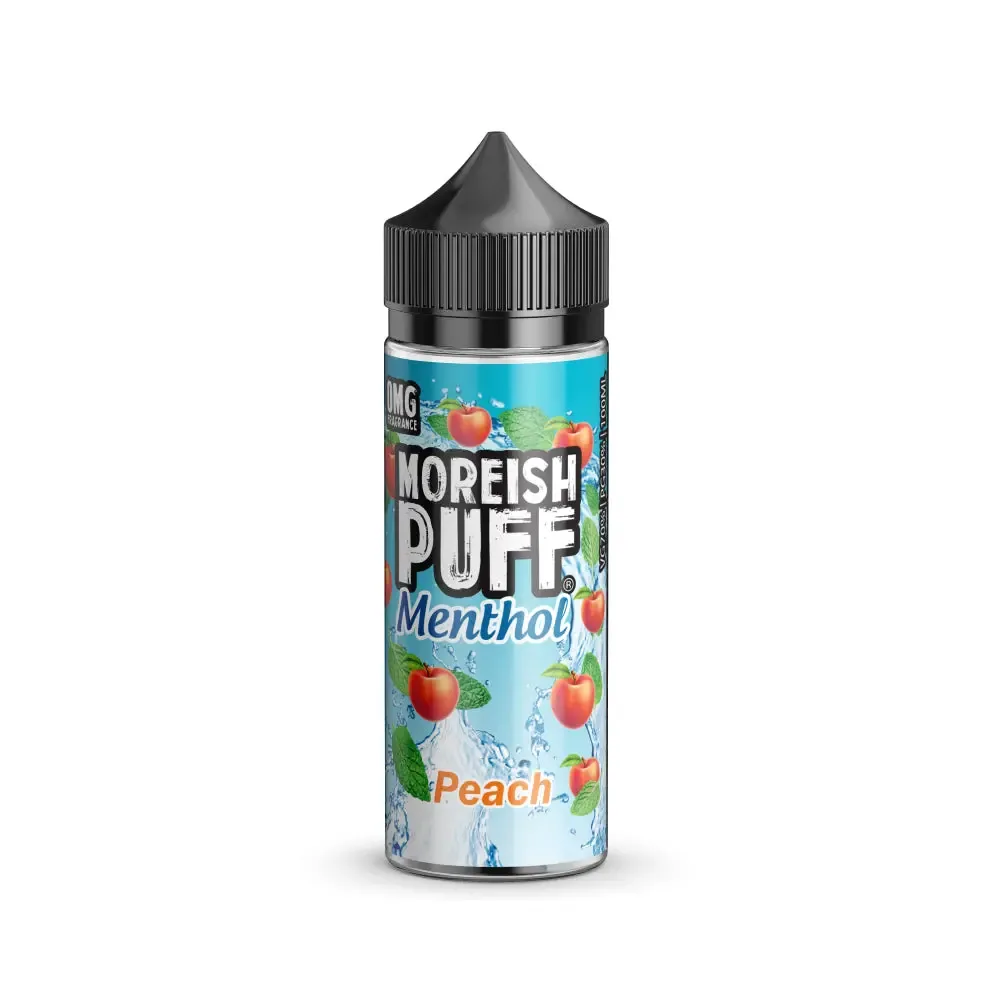 Peach Menthol 100ml Shortfill by Moreish Puff