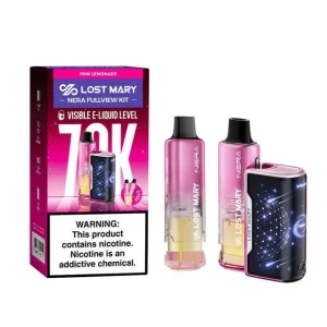 Pink Lemonade Lost Mary NERA Fullview Kit 70000 Puffs Vape