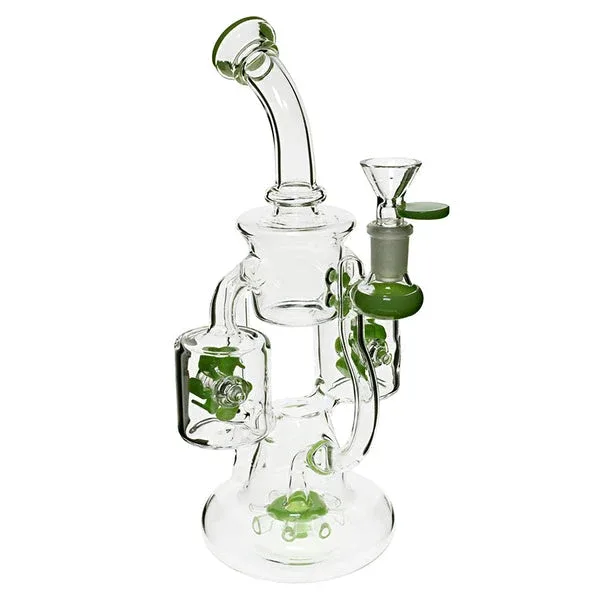 Plain Jane Glass 10" Propeller Perc Bubbler Bong - Image 2
